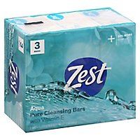 Zest Aqua Bar Soap 3-Bar - 3-4 Oz - Image 1