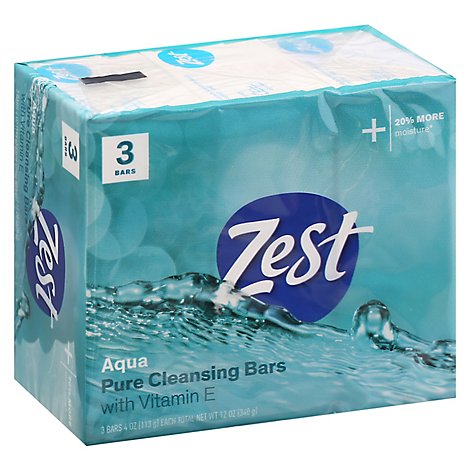 Zest Aqua Bar Soap 3-Bar - 3-4 Oz