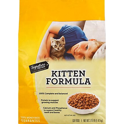 Signature Pet Care Cat Food Kitten Formula Bag - 3.15 Lb - Image 2