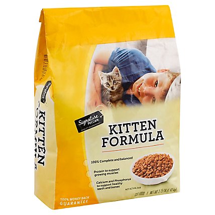 Signature Pet Care Cat Food Kitten Formula Bag - 3.15 Lb - Image 1