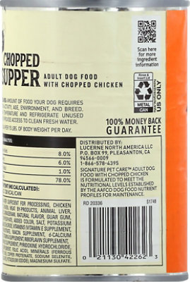 Signature Pet Care Dog Food Chopped Supper Adult Chunky Chicken Dinner Can - 22 Oz - Image 6