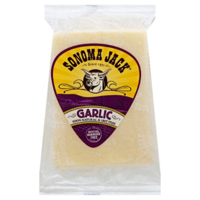 Sonoma Jack Garlic Cheese Wedge - 5.3 Oz