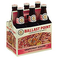 Ballast Point Sculpin Grapefruit IPA Craft Beer Bottles 7.0% ABV - 6-12 Fl. Oz. - Image 1