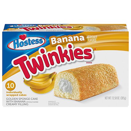 Hostess Twinkies Sponge Cake with Creamy Filling Banana Creamy  - 13.58 Oz - Image 3