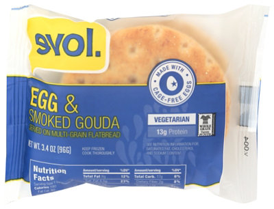 Evol Breakfast Sandwich Egg & Smoked Gouda - 3.4 Oz