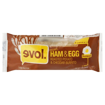 Evol Burrito Uncured Ham & Egg - 5 Oz - Image 1