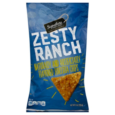 Signature SELECT Chips Tortilla Zesty Ranch - 9 Oz