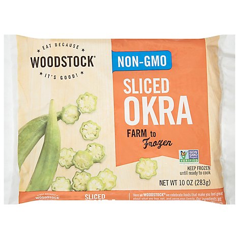 Woodstock Okra Sliced - 10 Oz