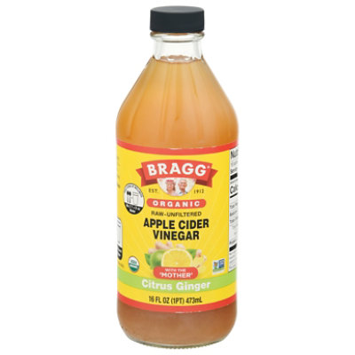 Bragg Vinegar Apple Cider Citrus Ginger - 16 Fl. Oz. - Image 3