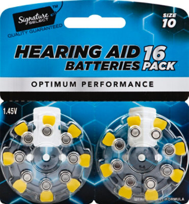 Signature SELECT Batteries Hearing Aid Optimum Performance Size 10 1.45V - 16 Count - Image 2