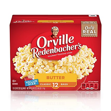 Orville Redenbacher's Butter Microwave Popcorn - 12-3.29 Oz - Image 2