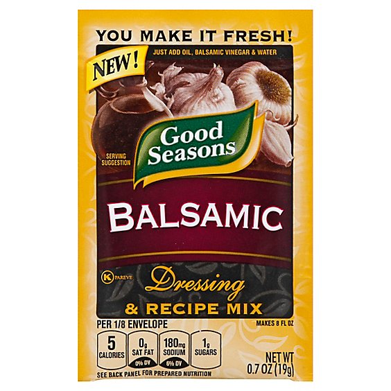 Good Seasons Balsamic Dressing & Recipe Seasoning Mix Packet - 0.7 Oz