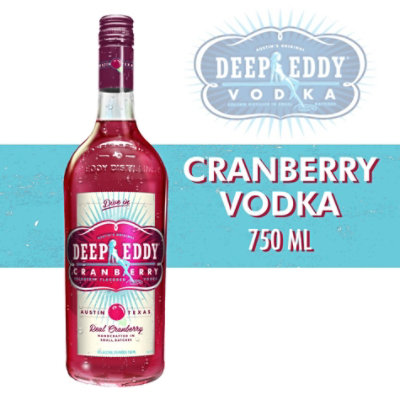 Deep Eddy Vodka Cranberry Flavored 70 Proof - 750 Ml