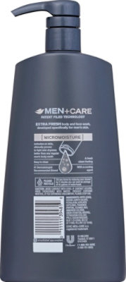 Dove Men+Care Body + Face Wash Extra Fresh - 23.5 Fl. Oz. - Image 3