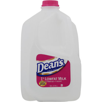 Deans Milk Low Fat 1% Gallon - 128 FZ - jewelosco