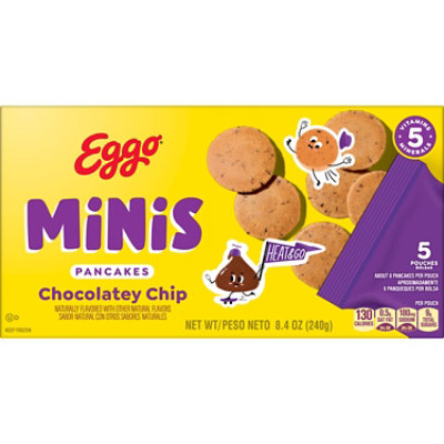 Eggo Mini Frozen Pancakes Breakfast Chocolatey Chip 5 Count - 8.4 Oz - Image 8