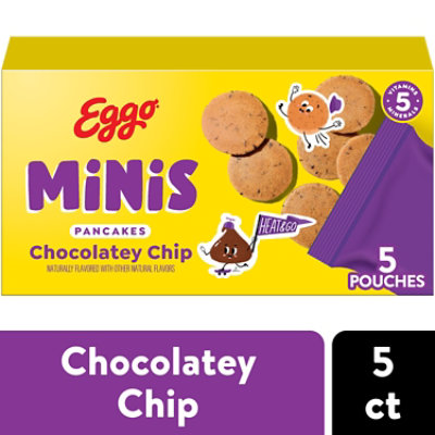 Eggo Minis Frozen Pancake Bites Chocolatey Chip Frozen Breakfast 5 Count - 8.4 Oz - Image 1