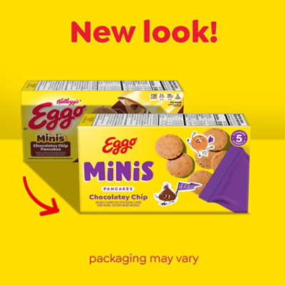 Eggo Minis Frozen Pancake Bites Chocolatey Chip Frozen Breakfast 5 Count - 8.4 Oz - Image 2