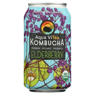 Aqua ViTea Kombucha Elderberry - 12 Fl Oz - Image 3