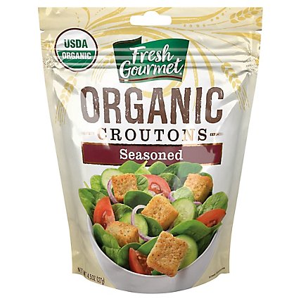 Fresh Gourmet Croutons Seasoned Organic - 4.5 Oz - Image 1