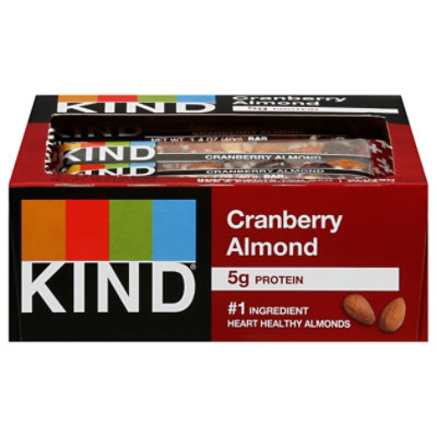 KIND Bar Plus Cranberry Almond + Antioxidants With Macadamia Nuts - 12-1.4 Oz - Image 3