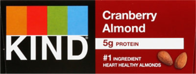 KIND Bar Plus Cranberry Almond + Antioxidants With Macadamia Nuts - 12-1.4 Oz - Image 2