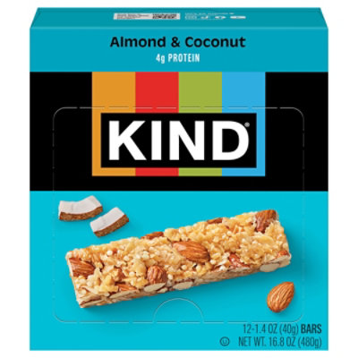 KIND Bar Fruit & Nut Almond & Coconut - 12-1.4 Oz