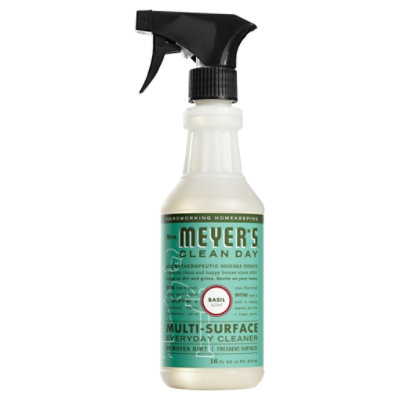 Mrs. Meyers Clean Day Multi-Surface Everyday Cleaner Basil Scent 16 ounce bottle - Image 3