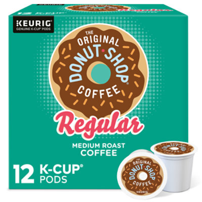 The Original Donut Shop Regular Medium Roast Coffee K Cup Pods - 12 Count