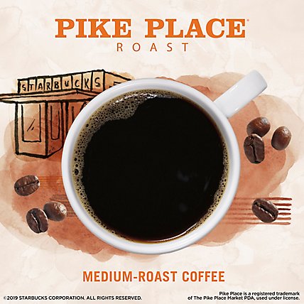 Starbucks VIA Instant Pike Place Roast 100% Arabica Medium Roast Coffee Packet Box 8 Count - Each - Image 2