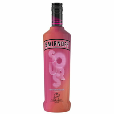 Smirnoff Sours Vodka Infused With Natural Flavors Watermelon Bottle - 750 Ml