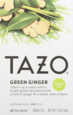 TAZO Tea Bags Green Tea Green Ginger - 20 Count - Image 2