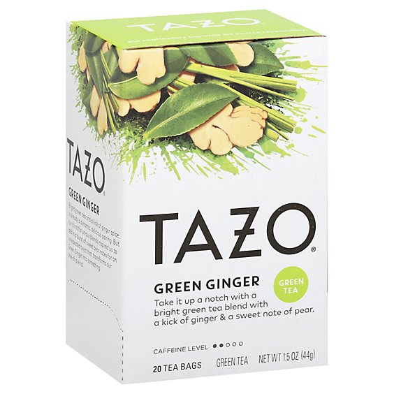 TAZO Tea Bags Green Tea Green Ginger - 20 Count