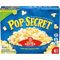 Pop Secret Premium Extra Butter Pop and Serve Bags Microwave Popcorn Multipack - 6-3.2 Oz - Image 2