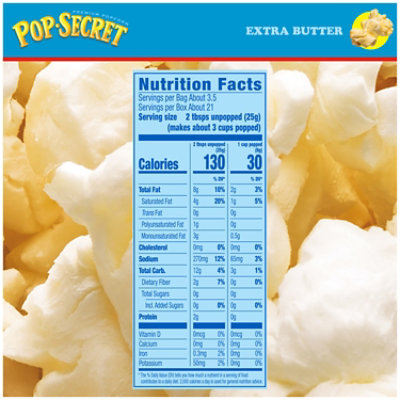 Pop Secret Extra Butter Microwave Popcorn 6 Count - 3.2 Oz - Image 4