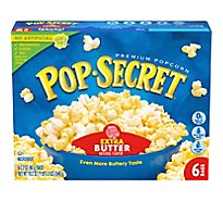 Pop Secret Premium Extra Butter Pop and Serve Bags Microwave Popcorn Multipack - 6-3.2 Oz