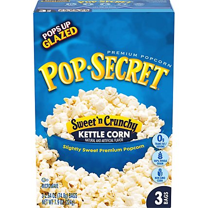 Pop Secret Microwave Popcorn Premium Kettle Corn Pop-and-Serve Bags - 3-2.64 Oz - Image 2