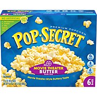 Pop Secret Microwave Popcorn Premium Movie Theater Butter Pop-and-Serve Bags - 6-3.2 Oz - Image 2