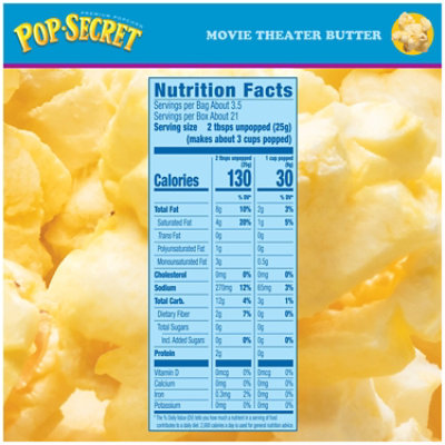 Pop Secret Movie Theater Butter Microwave Popcorn 6 Count - 3.2 Oz - Image 4