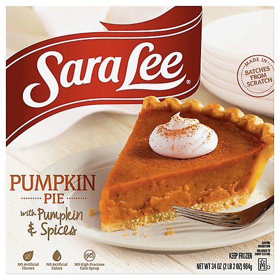 Sara Lee Pie Oven Fresh Pumpkin - 34 Oz