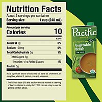 Pacific Foods Organic Broth Vegetable Low Sodium - 32 Fl. Oz. - Image 5