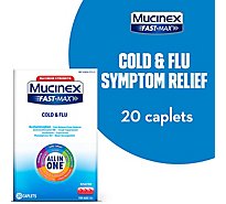 Mucinex Fast-Max Cold & Flu Medine All In One Maximum Strength Caplets - 20 Count