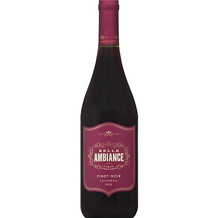Belle Ambiance Wine Pinot Noir California - 750 Ml - Image 2