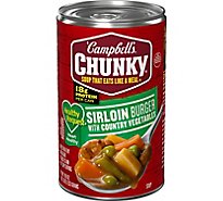 Campbells Chunky Healthy Request Soup Sirloin Burger With Country Vegetables - 18.8 Oz