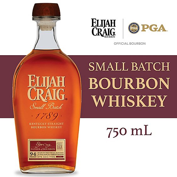 Elijah Craig 12 Years Whiskey 94 Proof - 750 Ml