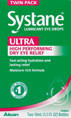 Systane Ultra Lubrication Eye Drops, 3 pk./10mL