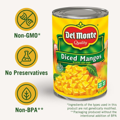 Del Monte Diced Mango in Extra Light Syrup - 15 Oz - Image 2