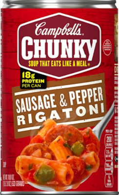 Campbells Chunky Soup Sausage & Pepper Rigatoni - 18.8 Oz - jewelosco