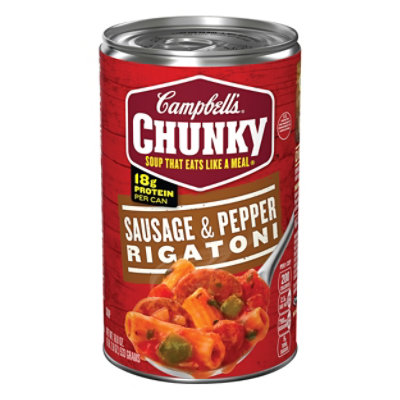 Campbells Chunky Soup Sausage & Pepper Rigatoni - 18.8 Oz