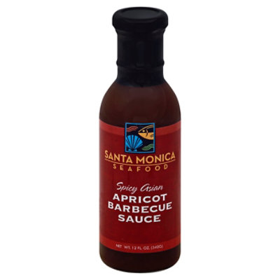 Santa Monica Seafood Bbq Sauce Apricot - 12 Oz